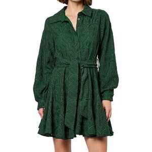 Elegant Green Lace Dress